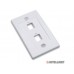 Placa Tapa Faceplate 2 keystone ABS