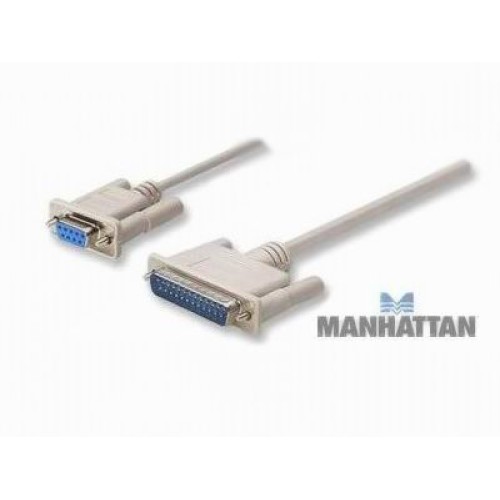 Cable para módem AT DB9 a DB25 de 1.5 m ENSAMBLADO