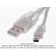 Cable USB 2.0 A a mini B de 3 m