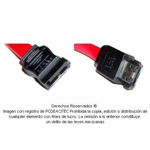 Cable interno a externo SATA a eSATA tipo L a tipo I  de 90 cm