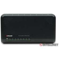 Switch para Red de Oficina Fast Ethernet 8 Puertos, Compacto, de plástico