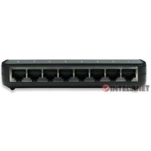 Switch para Red de Oficina Fast Ethernet 8 Puertos, Compacto, de plástico