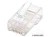 Plugs Modulares RJ45 para cable UTP Cat5e solido, 100 piezas