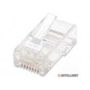 Plugs Modulares RJ45 para cable UTP Cat5e multifilar, 100 piezas