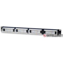 Panel de Parcheo Cat5e, 24 puertos, UTP, 1U