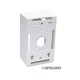 Caja para pared para faceplate, 4.8 cm de profundidad, blanca Caja para pared para faceplate, 4.8 cm de profundidad, blanca