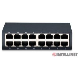 Switch para Red de Oficina Fast Ethernet. 16 puertos, metálico