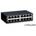 Switch para Red de Oficina Fast Ethernet. 16 puertos, metálico