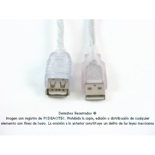 Cable extensión USB 2.0 A macho a hembra 3 m