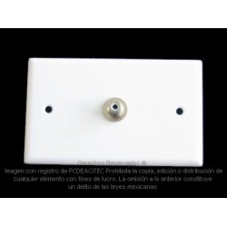 Placa Tapa RCA en ABS