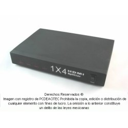 Splitter HDMI 1X4 multiplicador y amplificador de video