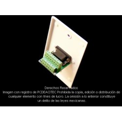 Placa Tapa VGA con opresores en ABS Placa Tapa VGA con opresores en ABS