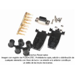 Kit de ensamble para remate de terminal macho en cable VGA