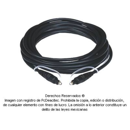 Cable Fibra ópica Toslink macho a macho de 15 m