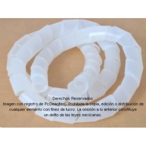 Entorchado, espiral sujeta cables, organiza cables 10 m x 12 mm 