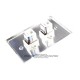 Placa Tapa 2 Jack RJ45 Cat5e ponchable en Aluminio