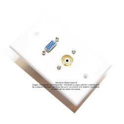 Placa Tapa VGA + RCA compuesto en ABS