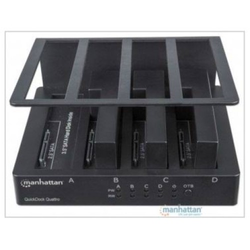 QuickDock Quattro UBS 3.0 con 4 bahías SATA de 3.5" y 2.5"