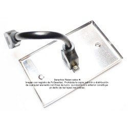 Placa Tapa HDMI 4k pigtail en Aluminio