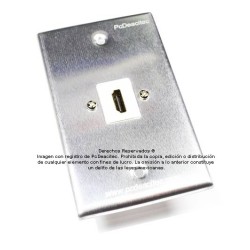 Placa Tapa HDMI 4k en Aluminio