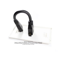 Placa Tapa HDMI 4k pigtail en ABS