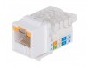 Jack RJ45 Cat6 Keystone Pro sin herramienta, con bloqueo 