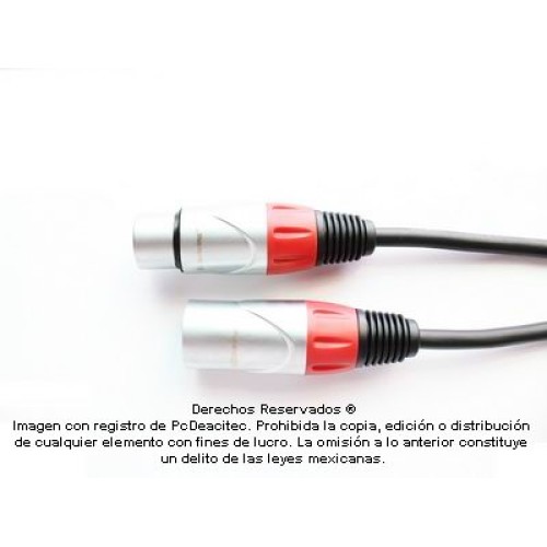 Cable para Micrófono Balanceado XLR SoundKing de 5 m