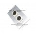 Placa Tapa XLR Canon macho doble soldable Aluminio