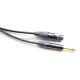 Cable Canare TS 1/4 (6.3 mm) macho a XLR Hembra Neutrik en oro grado estudio de 2 m