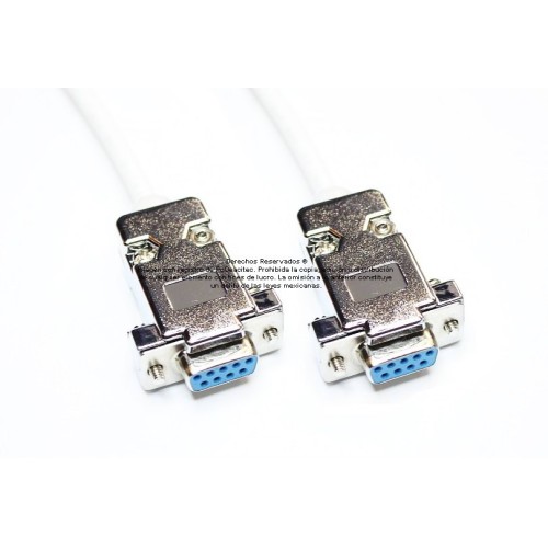 Cable serial DB9 hembra a DB9 hembra de 50 m