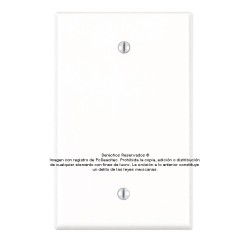Placa Tapa ciega de 1 gang en ABS