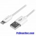 Cable de 1m USB a Conector Apple Lightning Delgado de 8 Pines para iPod, iPad, iPhone