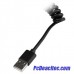 Cable en Espiral de 30cm Lightning 8 Pin a USB A 2.0 para Apple iPod iPhone 5 iPad