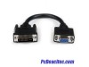 Cable Adaptador de 20cm DVI-I a VGA - DVI-I Macho HD15 Hembra