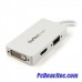 Convertidor Mini DisplayPort a VGA DVI o HDMI 1080p 1920x1200 Blanco