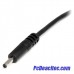 Cable de Alimentación de 90cm USB a Conector Coaxial Tipo H 5V DC Macho a Macho