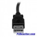 Cable Acodado USB-A Macho a USB-B Macho Ángulo Derecho de 3 m 