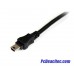 Cable de 30 cm USB en Y para Discos Duros Externos 2 x USB A Macho a 1 x USB Mini B Macho