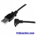Cable 50cm USB A Macho a Mini USB B Macho Acodado en Ángulo hacia Arriba