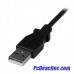 Cable Adaptador 50cm USB A Macho a Mini USB B Macho Acodado en Ángulo hacia Abajo