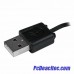 Cable Adaptador Retráctil de 76 cm USB A Macho a Mini USB B y Micro USB B Macho - Combo