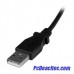 Cable Adaptador 1m USB A Macho a Micro USB B Macho en Ángulo hacia Abajo para Teléfono Móvil