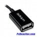 Cable Adaptador de 12 cm Micro USB Macho a USB A Hembra OTG para Tablets Smartphones