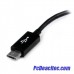 Cable Adaptador de 12 cm Micro USB Macho a USB A Hembra OTG para Tablets Smartphones