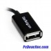 Cable Adaptador Micro USB a USB OTG Acodado a la Derecha de 12cm - Macho a Hembra