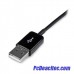 Cable 2 m Conector Dock USB para Samsung Galaxy Tab  Negro  USB A Macho