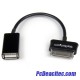 Cable Adaptador USB OTG para Samsung Galaxy Tab Negro USB A Hembra