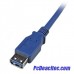 Cable 1.8 m de Extensión USB 3.0 SuperSpeed macho a hembra