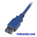 Cable 1 m de Extensión USB 3.0 SuperSpeed macho hembra