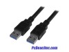 Cable extensión USB 3.0 M-M SuperSpeed tipo A de 1.8 m